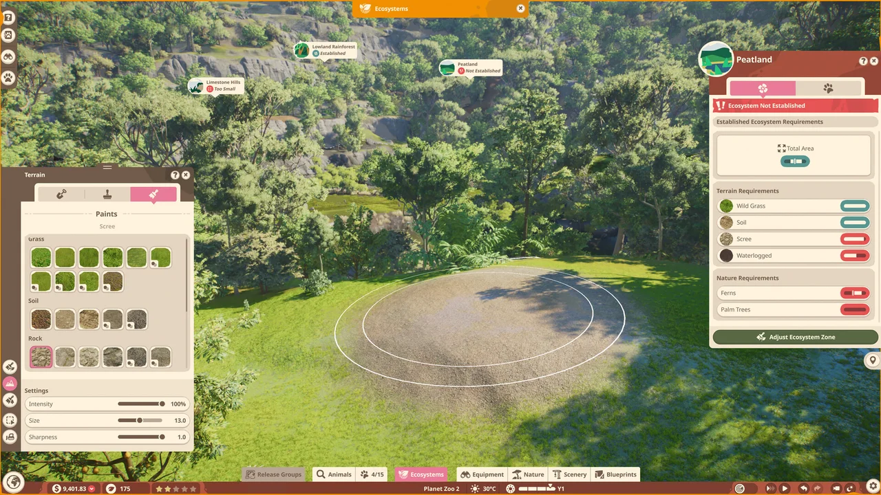 Wildlife Reserve Nature and Ecosystem panels